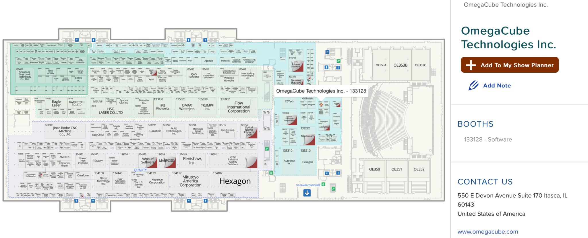 OmegaCube ERP at IMTS 2024 Chicago IL Tradeshow ER